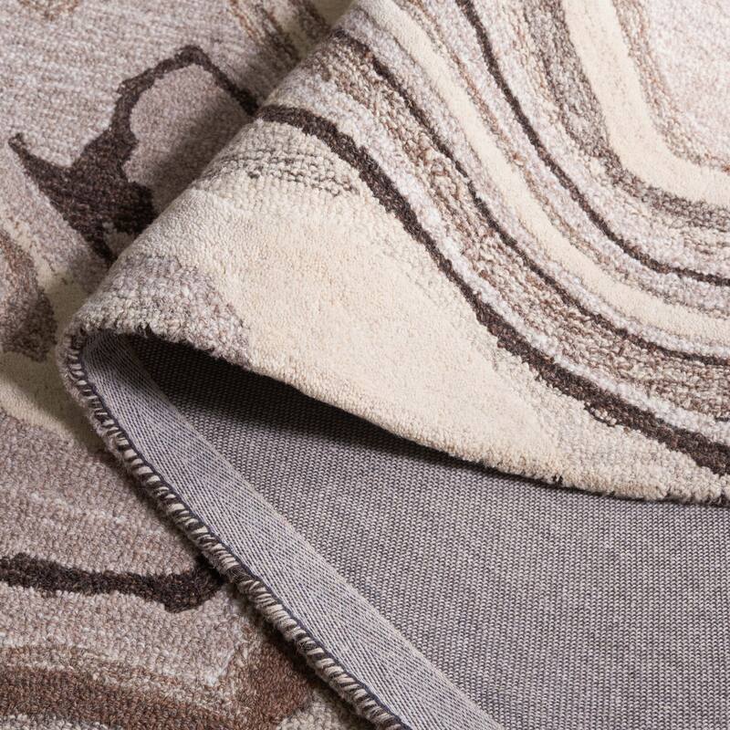 SAFAVIEH Handmade Metro Diethild Modern Abstract Wool Rug