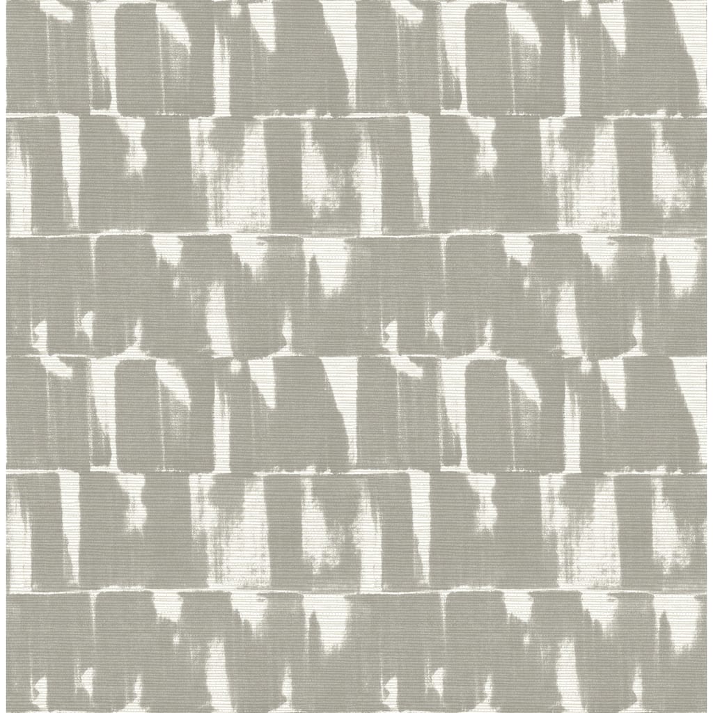 A-Street Prints Bancroft Grey Artistic Stripe Wallpaper