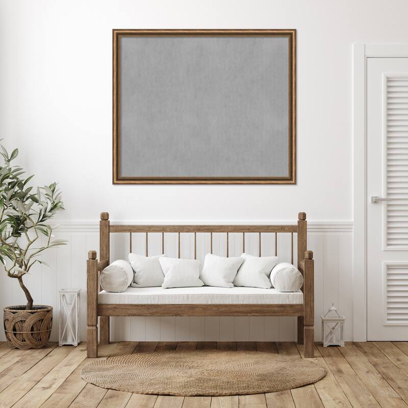 Amanti Art Manhattan Bronze Narrow Framed Magnetic Board