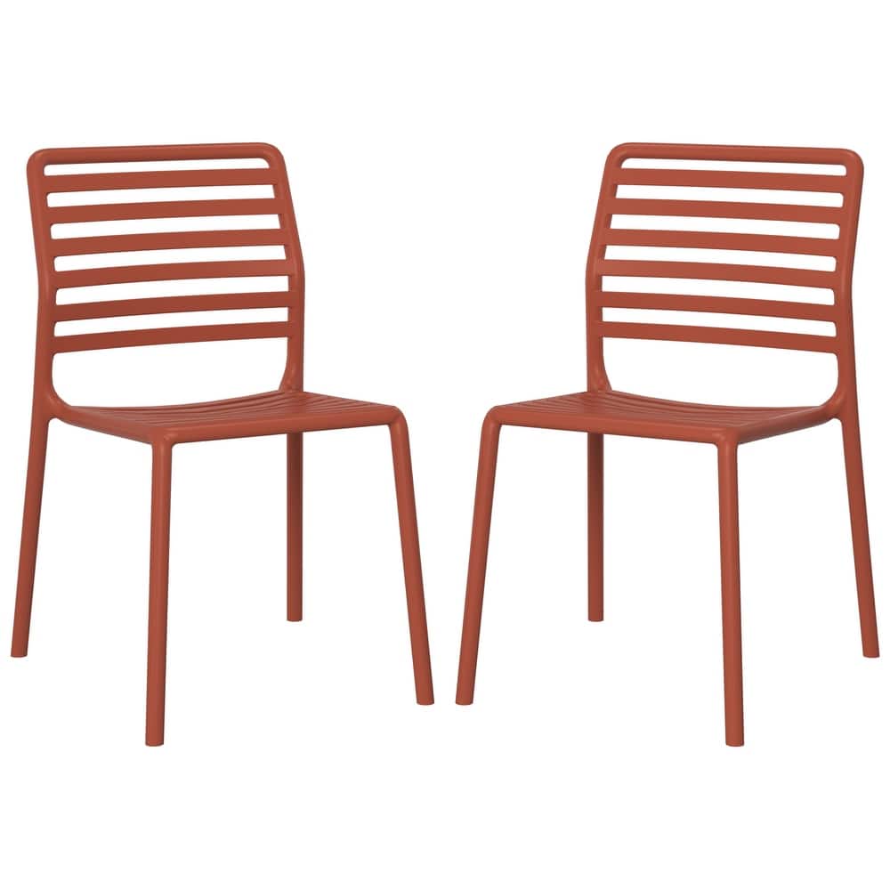 Frond and Form Outdoor Stacking Dining Side Chair (Set of 2)