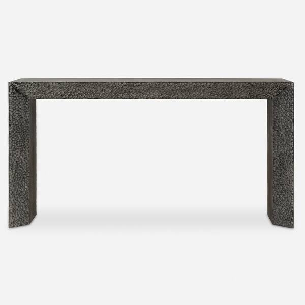 slide 2 of 5, Uttermost 24594 Thoreau 62" Wide Elm Wood Veneer Console Table