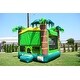 preview thumbnail 3 of 7, JumpOrange Tropical Commercial Grade Inflatable Bounce House with Air Blower, Outdoor Play, Kids Party, 15oz PVC Vinyl