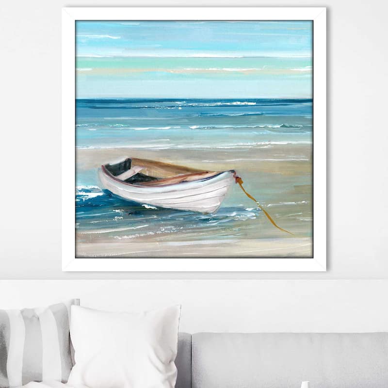 "Shore Hopping (Square)" by Sally Swatland Print on Acrylic