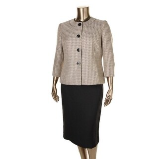 Evan Picone Women's 3-button Skirt Suit - 14215984 - Overstock.com ...