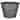L&G 12 in. H X 16 in. D Polyresin Hamilton Planter Charcoal