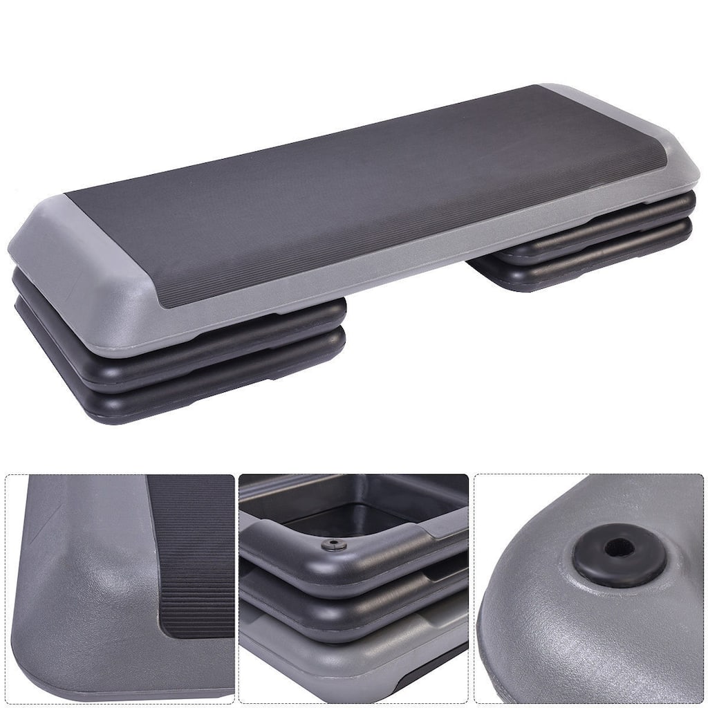 Costway 43'' Aerobic Stepper Step Cardio Fitness Exercise Adjust - See Details