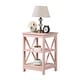 preview thumbnail 53 of 63, Copper Grove Cranesbill X-Base 3-Tier End Table with Shelves