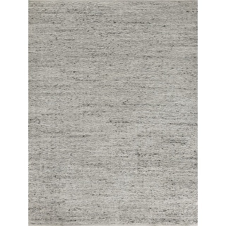 EXQUISITE RUGS Lauryn Handwoven Polyester/Cotton Silver Area Rug. - Bed ...