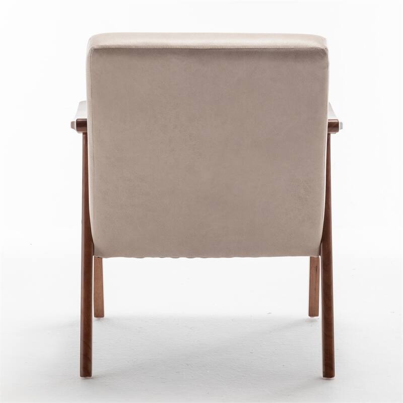 Mid-Century Modern Chair,Solid Wood Frame, Accent Chair