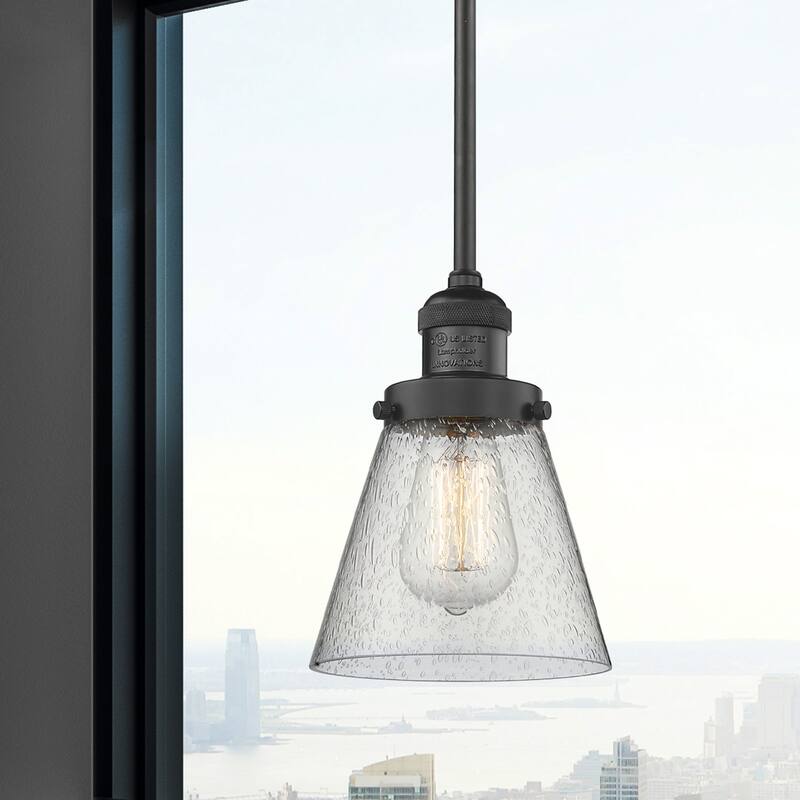 Innovations Lighting Small Cone Single Light 6" Wide Mini Pendant with
