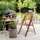 preview thumbnail 3 of 5, VINGLI Rattan Bamboo Dining Chair Folding Chair for Outdoor Indoor
