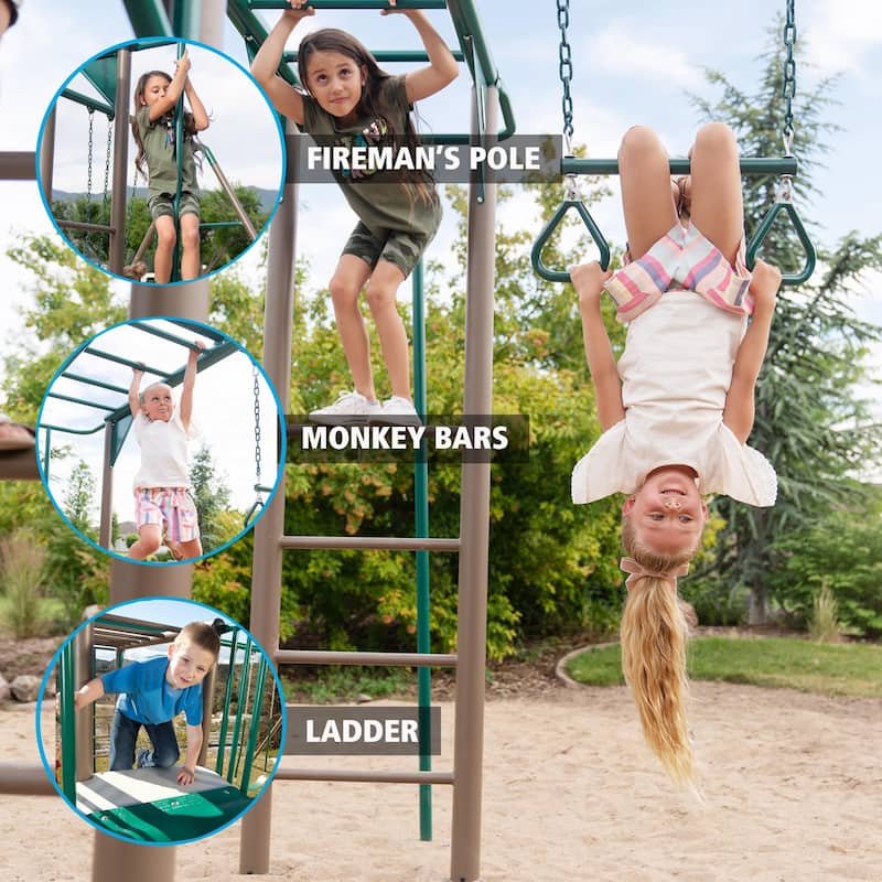 Lifetime Monkey Bar Adventure Swing Set (Earthtone)