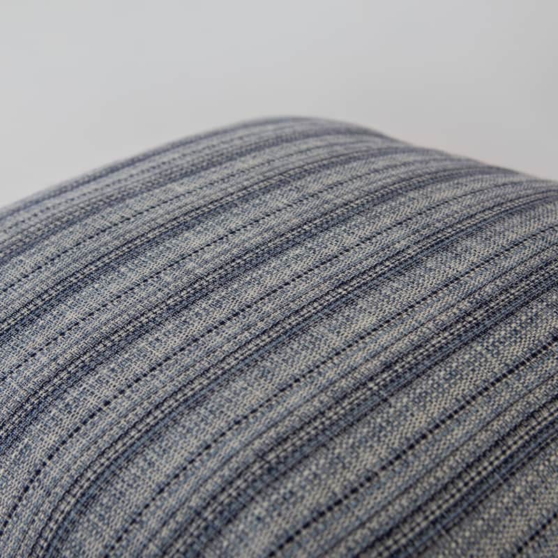 Donny Osmond Stripe Modern Industrial Throw Pillow, 22''x22'' - Blue - Polyester