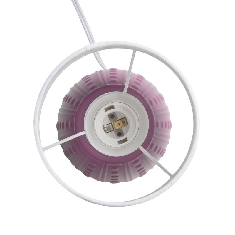 Mini Oval Table Lamp with Tapered Shade - 12.5" - Pink