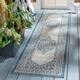 SAFAVIEH Courtyard Hedy Medallion Indoor/ Outdoor Waterproof Patio Backyard Rug