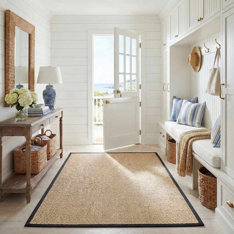 SAFAVIEH Natural Fiber Zymryd Basketweave Seagrass Rug