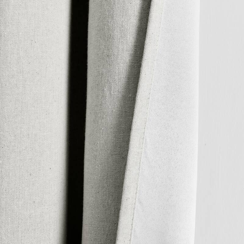 Lush Decor Insulated Grommet Blackout Linen Window Curtain Panel Single