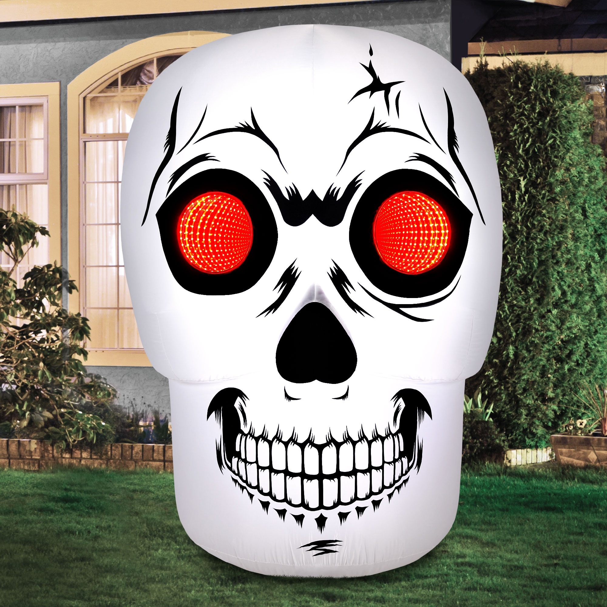 Occasions Airflowz Inflatable Infinity Mirror Skull, Tall