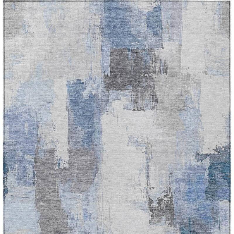 HomeRoots Abstract Transitional Rectangle Outdoor Rug