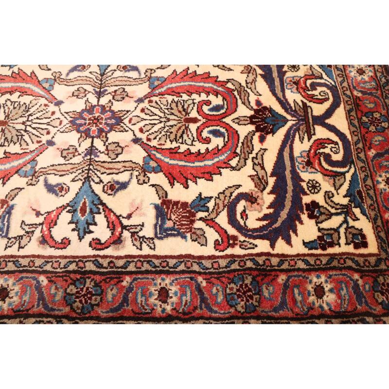 ECARPETGALLERY Hand-knotted Anadol Cream Wool Rug - 2'7 x 10'6