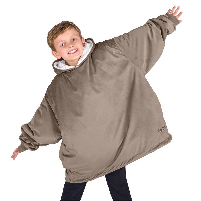 Bare Homey B-Cozy Oversized Sherpa Wearable Blanket