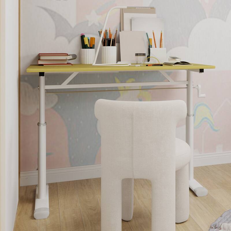 Adjustable Study Desk for Kids & Adults - Height-Adjustable, Multi-Purpose Home/Office Desk, Compact Design