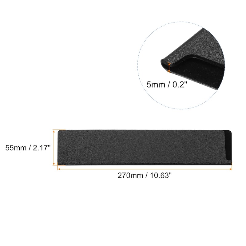 Knife Edge Guards ABS Knife Cover Sleeves Knife Blade Protector - Black - 10.6"x2.2"