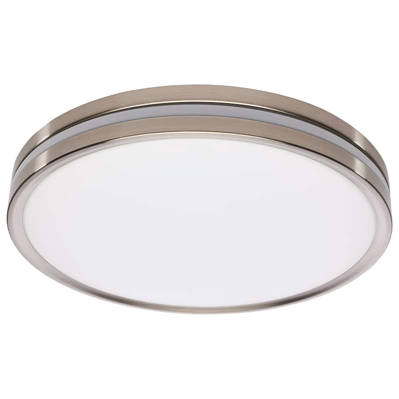 15 Inch Surface Mount with Night Light 5 CCT Selectable Brushed Nickel Finish - Brushed Nickel - Brushed Nickel