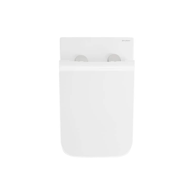 Bastille Wall-Hung Square Toilet Bowl - 22.5" x 14" 14"
