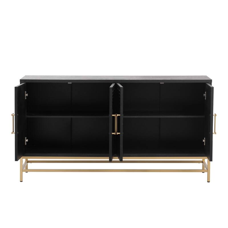 Retro Style Sideboard with Adjustable Shelves