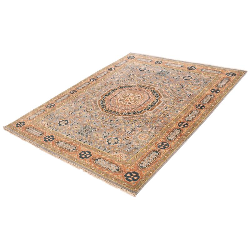 ECARPETGALLERY Hand-knotted Jules Serapi Grey Wool Rug - 7'10 x 10'0