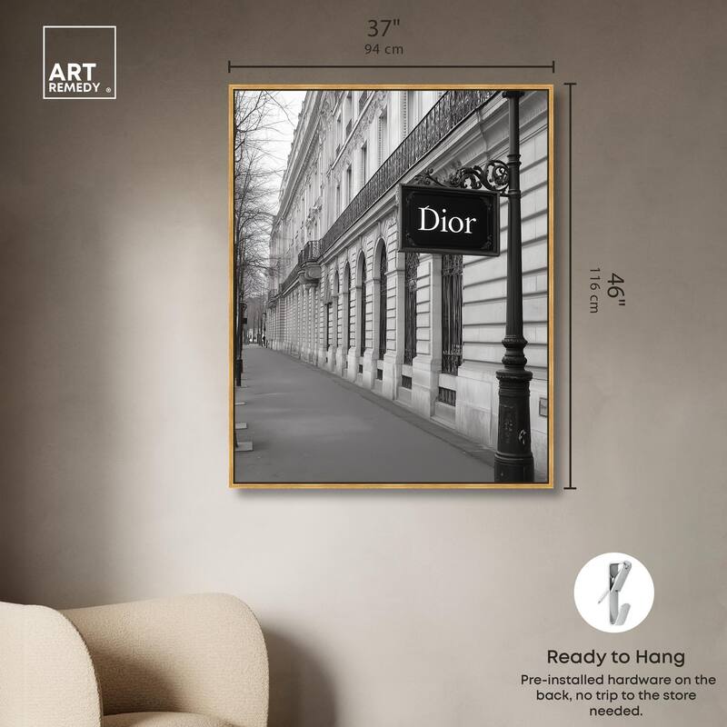 Parisian Street Canvas by Art Remedy