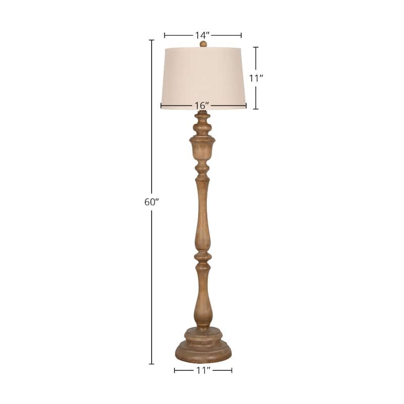 Polyresin 60" Floor Lamp