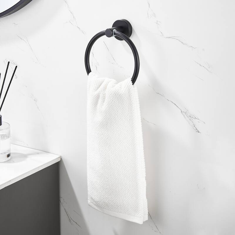 Bathroom Hardware Set, Thicken Space Aluminum 3 PCS Towel Bar Set