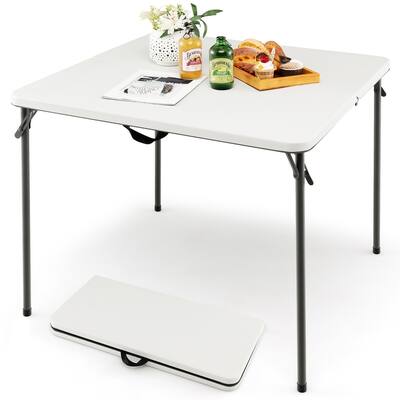 Costway Folding Camping Table Portable HDPE Outdoor Picnic Dining - See Details
