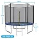 preview thumbnail 8 of 9, 8/10/12/14/15/16 FT Outdoor Trampoline Bounce Combo W/Closure Net 10 FT