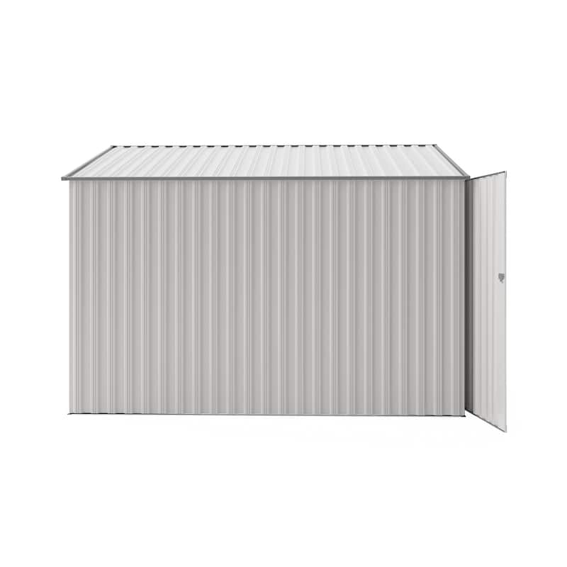 4*8FT Storage Shed, Single Hinge Door, Solid Structural Design, Good Ventilation, Surface With Protective Film