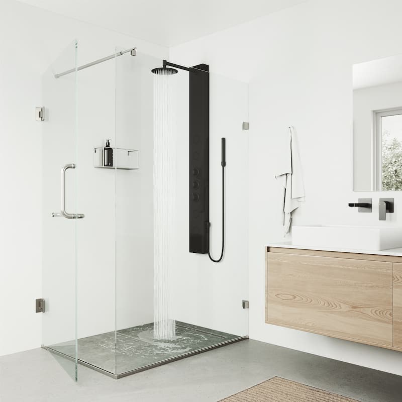 VIGO Ellington 59" H x 6" W 4-Jet Shower Panel with Round Shower Head