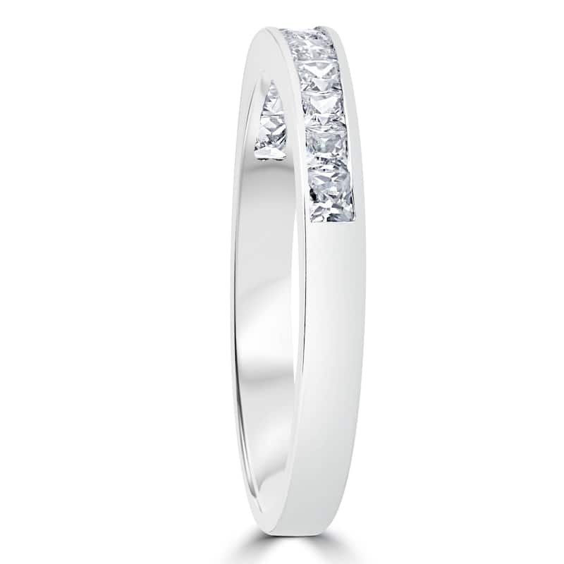 3/8ct Princess Cut Diamond Wedding Anniversary Ring White Gold