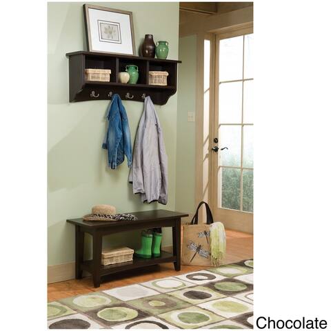 Copper Grove Daintree Storage Coat Hook and Bench with Shelf Set