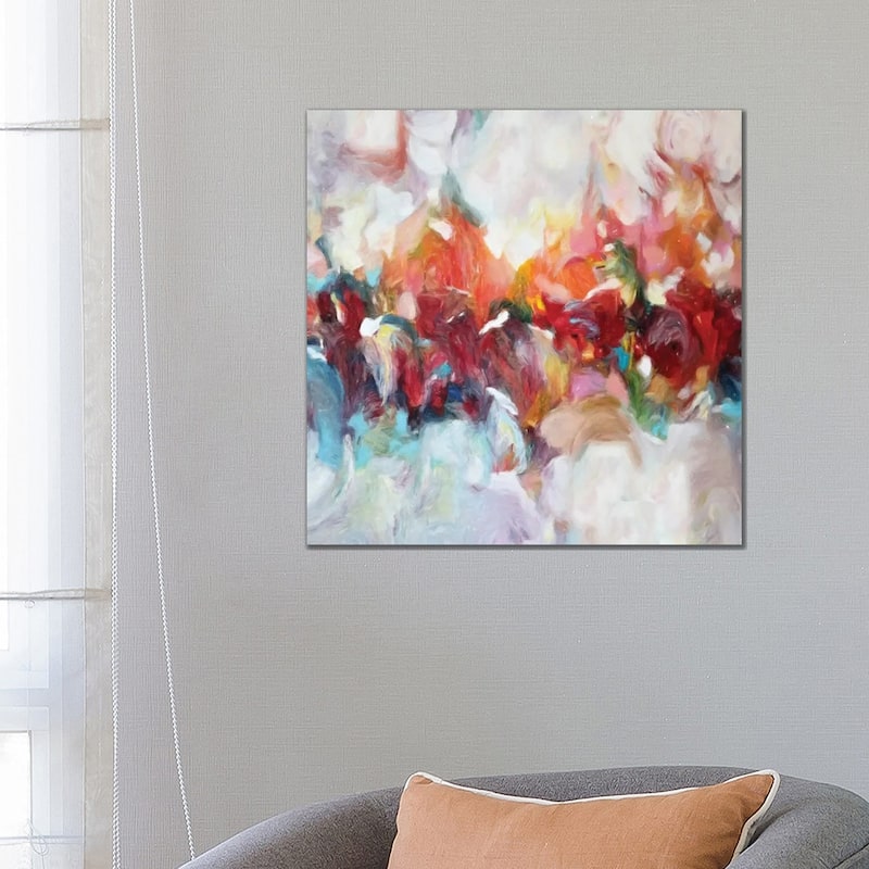 iCanvas "Abstract Flowers" by Radiana Christova Canvas Print - 26x26x1.5