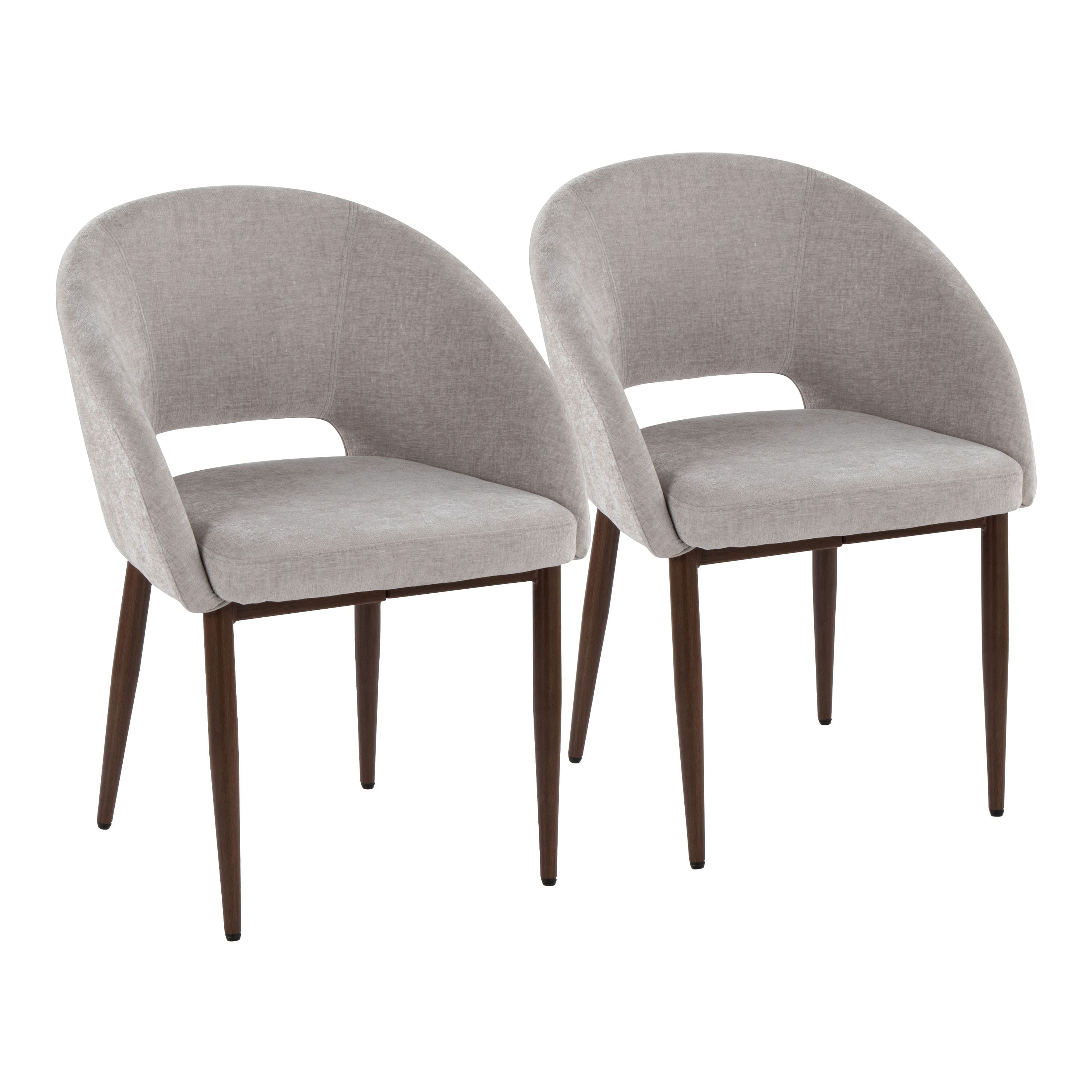 Option Silver Fabric/Walnut Finish