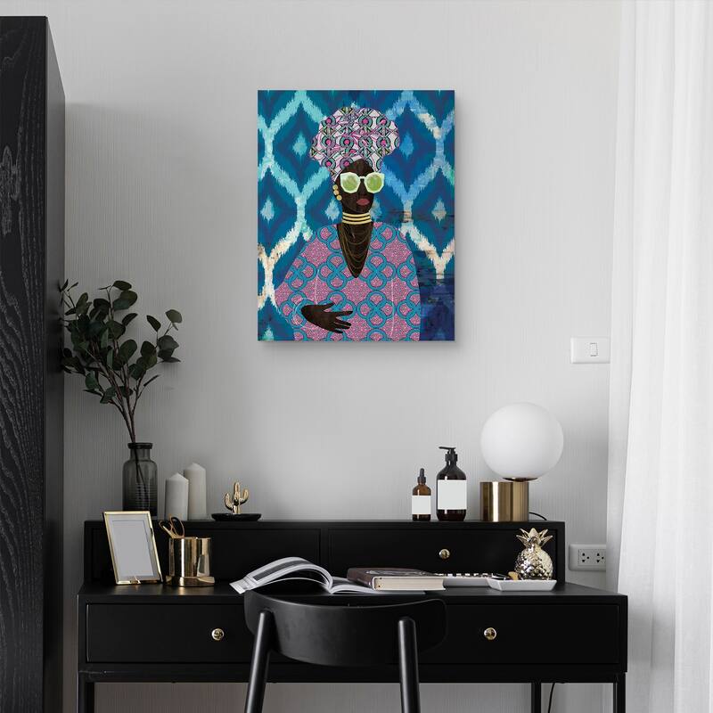 Modern Turban Queen by Nikki Chu Canvas Art Print