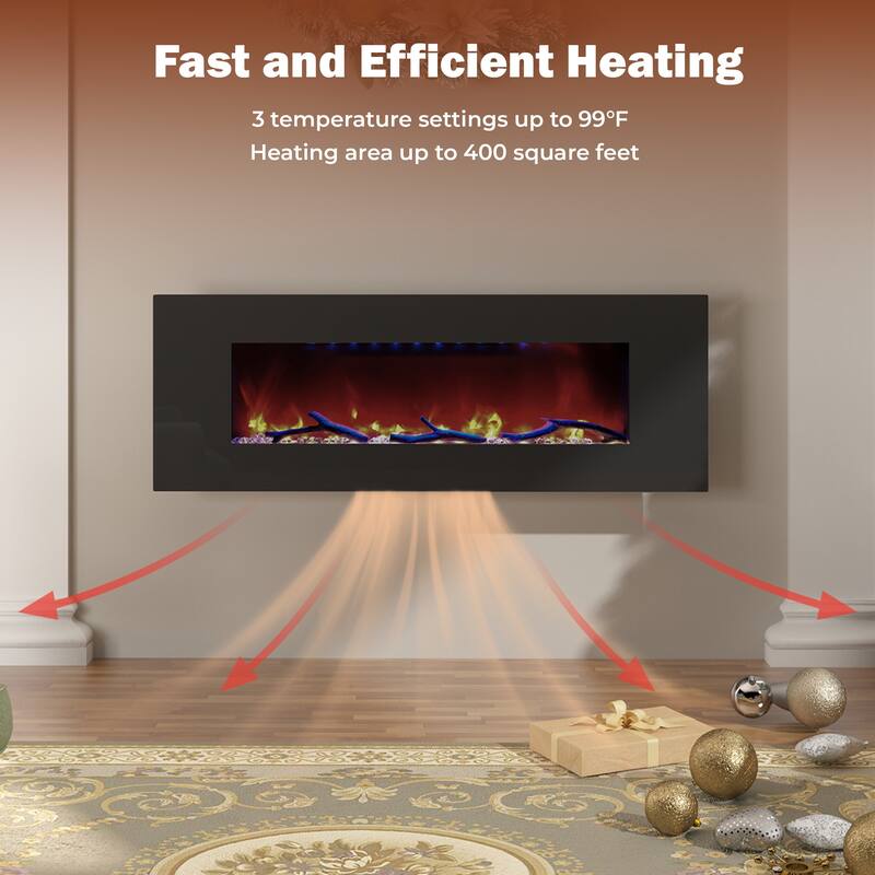 Wall-Mounted Electric Fireplace