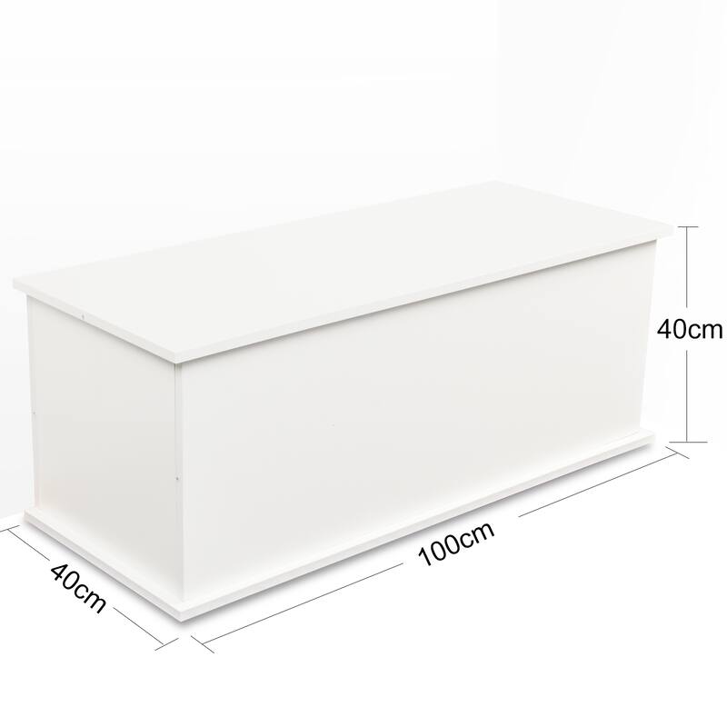 Charming Storage Bench Decorative Bench with Safety Hinges, Wooden Bedroom End of Bed Bench Entryway Footrest Bench