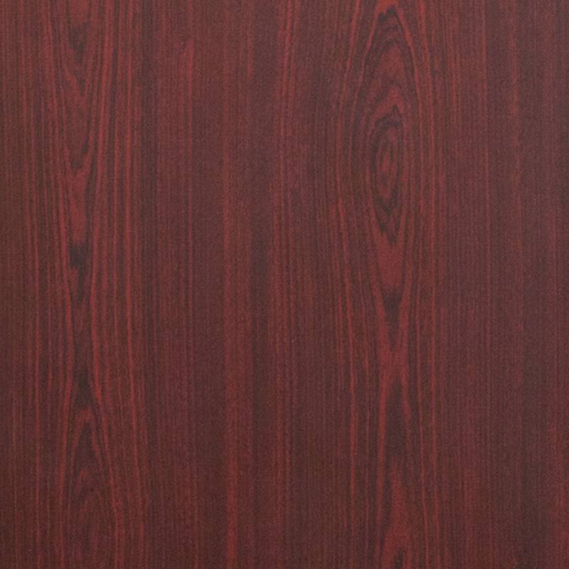 18" x 72" Rectangular Mahogany Melamine Laminate Folding Training Table - 18"W x 72"D x 30"H - 18"W x 72"D x 30"H