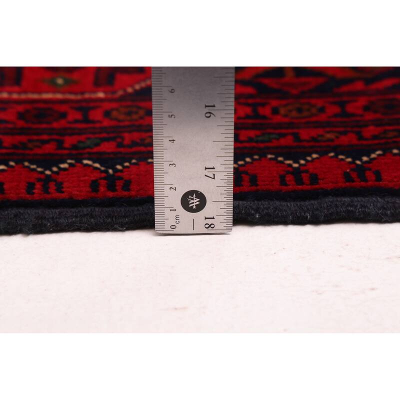 ECARPETGALLERY Hand-knotted Finest Khal Mohammadi Red Wool Rug - 4'2 x 6'5