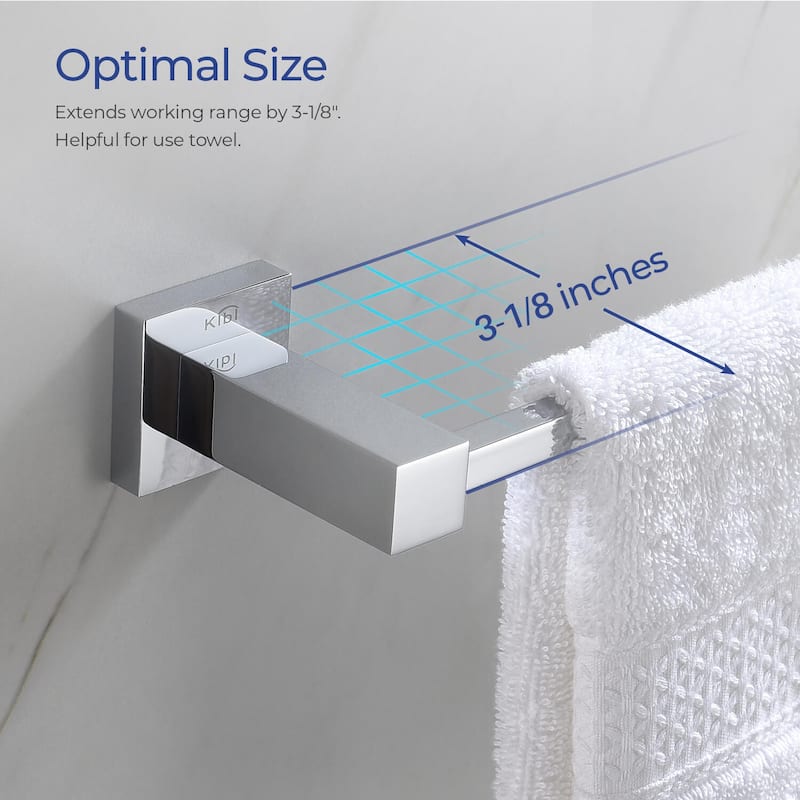 Cube 4 Piece Bathroom Hardware Set