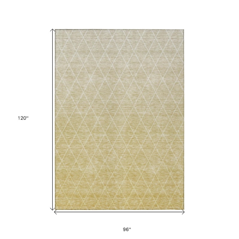 HomeRoots Geometric Transitional Rectangle Outdoor Rug
