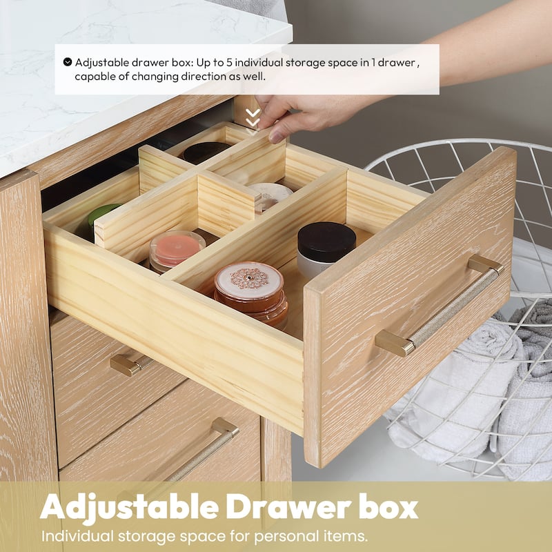 Miseno MV-705760 San 60" Free Standing Single Basin Vanity Set with